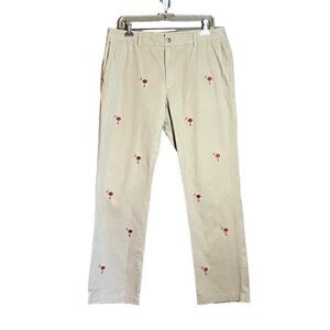Vineyard vines palm tree embroidered chinos